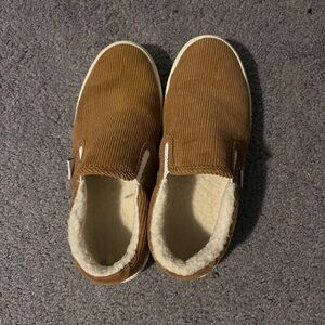 J Crew Factory Brown Corduroy Slip-On Shoes